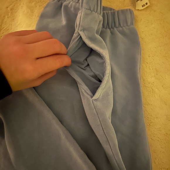 Brandy Melville Blue Cuffed Sweatpants - Picture 3 of 4